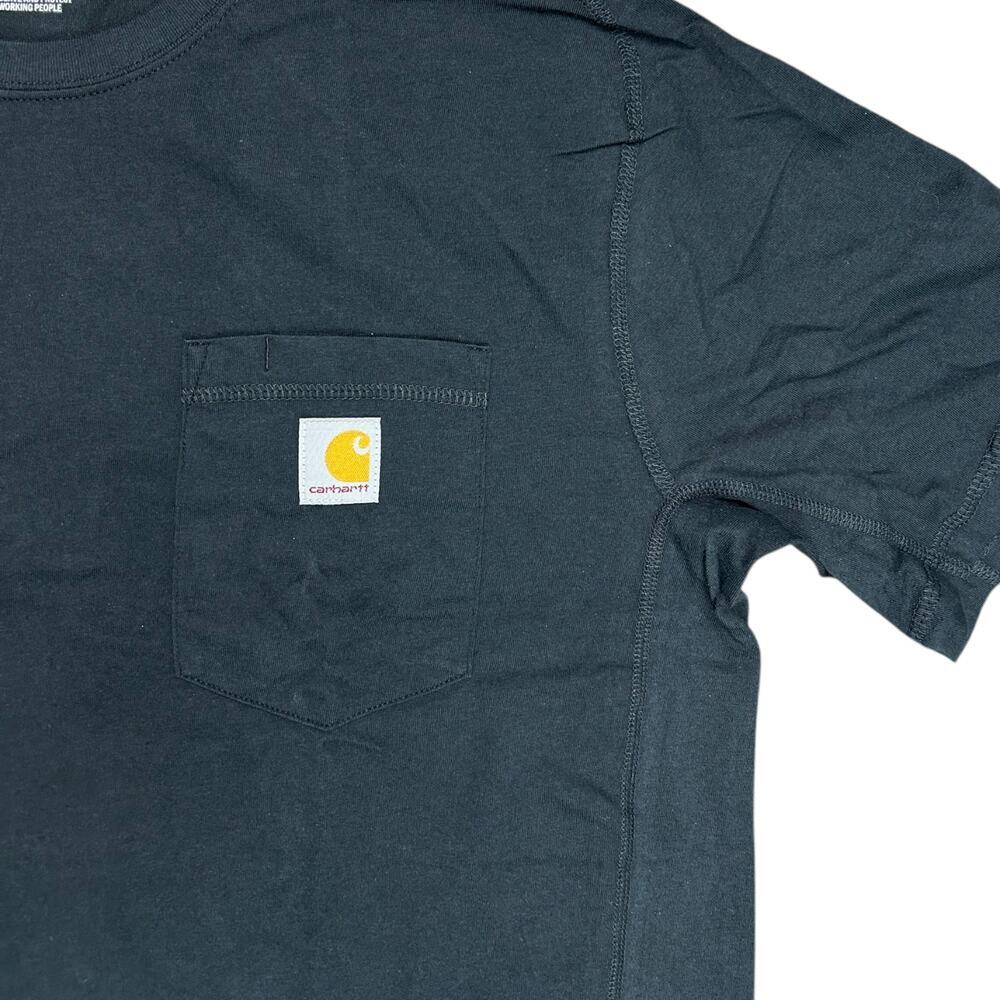Carhartt Force Relaxed Fit Short Sleeve Pocket Tee Black Large NWT COMPANY LOGO - Picture 4 of 6